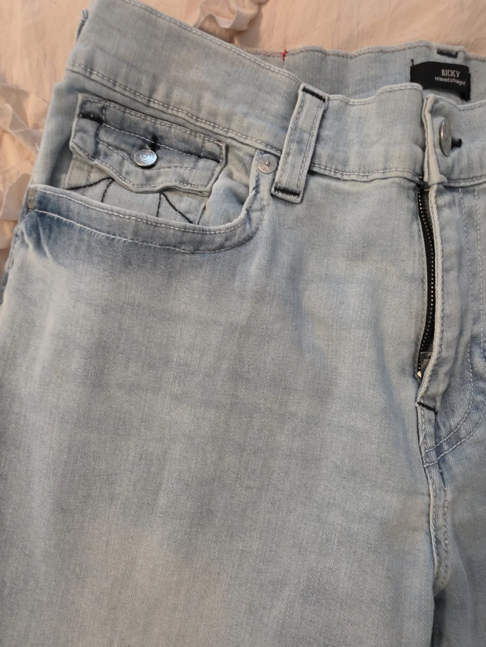 True Religion Light Blue Straight Men's Jeans